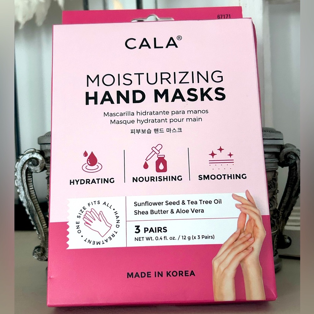 CALA Moisturizing Hand Masks with Sunflower Seed & Tea Tree Oil Shea Butter NEW